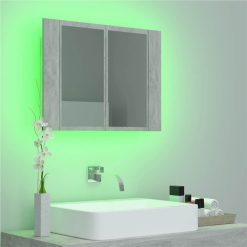 LED Bathroom Mirror Cabinet Concrete Grey 60x12x45 Cm -NEWTRAL Sales Shop LED Bathroom Mirror Cabinet Concrete Grey 60x12x45 cm 461605 4