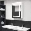 LED Bathroom Mirror Cabinet Shinning White 50x13x70 Cm