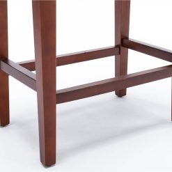 Leather Barstool Set Of 2, With Wooden Legs, For Kitchen, Restaurant, Bar, Apartment, Cafe - Brown -NEWTRAL Sales Shop Leather Barstool 459057 1