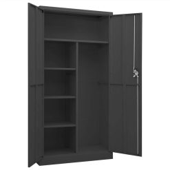 Locker Cabinet Anthracite 90x40x180 Cm Steel -NEWTRAL Sales Shop Locker Cabinet Anthracite 90x40x180 cm Steel 493846 5