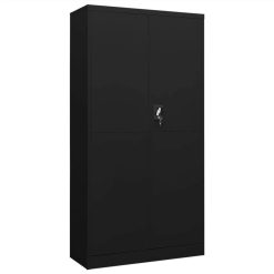 Locker Cabinet Black 90x40x180 Cm Steel