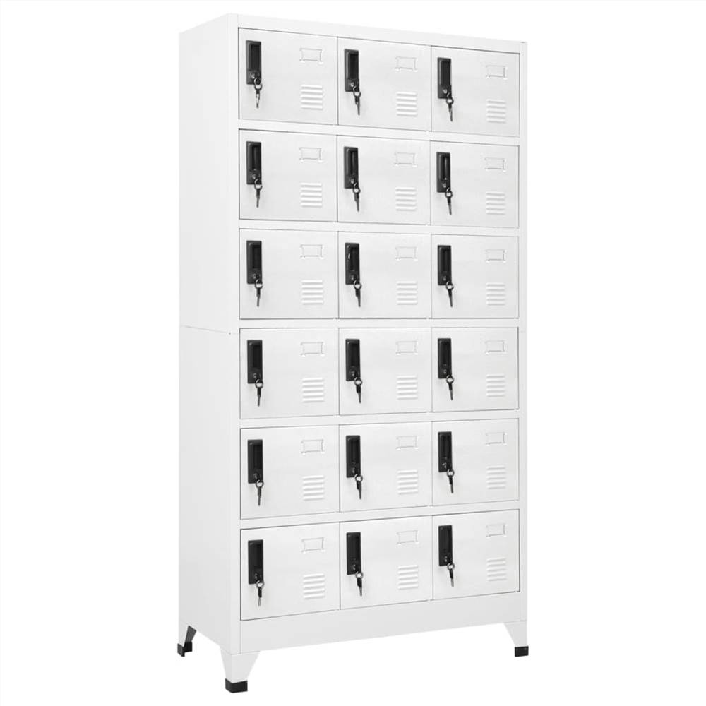 Locker Cabinet White 90x40x180 cm Steel Locker Cabinet White 90x40x180 Cm Steel -NEWTRAL Sales Shop Locker Cabinet White 90x40x180 cm Steel 512589 0