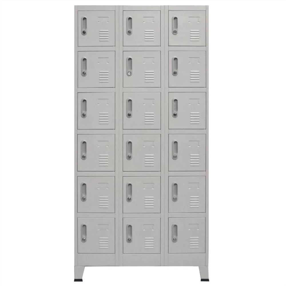 Locker Cabinet with 18 Compartments Metal 90x40x180 cm Locker Cabinet With 18 Compartments Metal 90x40x180 Cm -NEWTRAL Sales Shop Locker Cabinet with 18 Compartments Metal 90x40x180 cm 441871 2