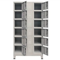 Locker Cabinet With 18 Compartments Metal 90x40x180 Cm 3 Locker Cabinet With 18 Compartments Metal 90x40x180 Cm -NEWTRAL Sales Shop Locker Cabinet with 18 Compartments Metal 90x40x180 cm 441871 3