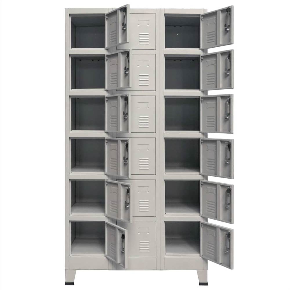 Locker Cabinet with 18 Compartments Metal 90x40x180 cm Locker Cabinet With 18 Compartments Metal 90x40x180 Cm -NEWTRAL Sales Shop Locker Cabinet with 18 Compartments Metal 90x40x180 cm 441871 3