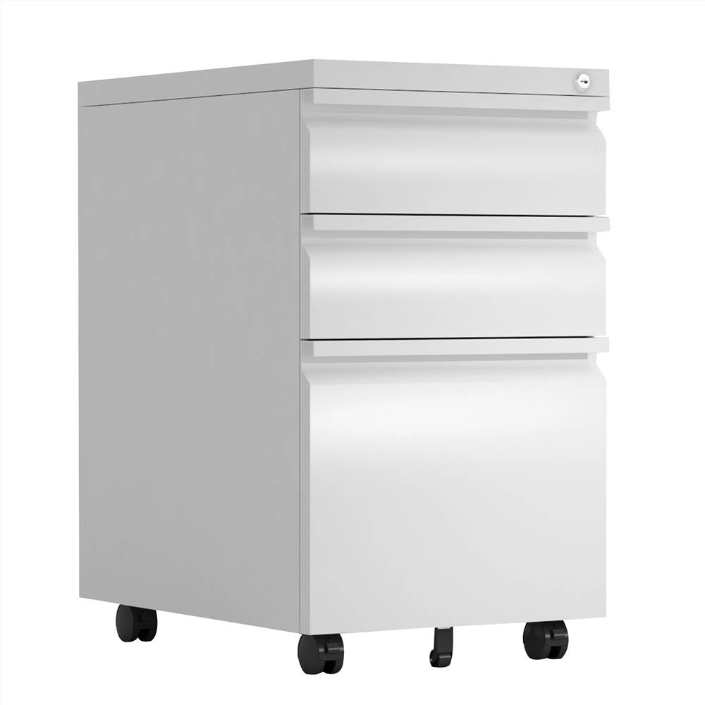 Home Office Steel Removable File Cabinet with 3 Drawers and Casters - White Home Office Steel Removable File Cabinet With 3 Drawers And Casters - White -NEWTRAL Sales Shop MOBILE CABINET A 456655 0