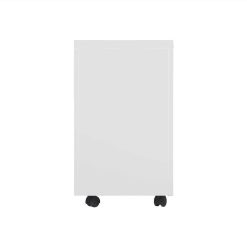 Home Office Steel Removable File Cabinet With 3 Drawers And Casters - White 3 Home Office Steel Removable File Cabinet With 3 Drawers And Casters - White -NEWTRAL Sales Shop MOBILE CABINET A 456655 3