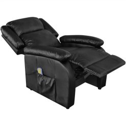 Massage Chair Black Faux Leather -NEWTRAL Sales Shop Massage Chair Black Faux Leather 475685 2