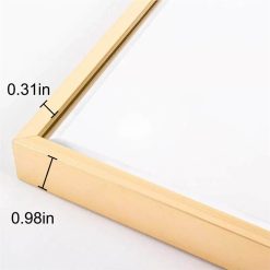 59" Rectangle Full-length Mirror With Aluminum Alloy Frame, For Bathroom, Bedroom, Entrance, Powder Room - Gold 2 59" Rectangle Full-length Mirror With Aluminum Alloy Frame, For Bathroom, Bedroom, Entrance, Powder Room - Gold -NEWTRAL Sales Shop Miro 1500 400 g Full Length Mirror Floor Mirror Hanging Standing or Leaning Bedroom Mirror Wall Mounted Mirror with Gold Aluminum Alloy Frame 59 x 15 7 461240 1