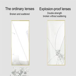 59" Rectangle Full-length Mirror With Aluminum Alloy Frame, For Bathroom, Bedroom, Entrance, Powder Room - Gold 3 59" Rectangle Full-length Mirror With Aluminum Alloy Frame, For Bathroom, Bedroom, Entrance, Powder Room - Gold -NEWTRAL Sales Shop Miro 1500 400 g Full Length Mirror Floor Mirror Hanging Standing or Leaning Bedroom Mirror Wall Mounted Mirror with Gold Aluminum Alloy Frame 59 x 15 7 461240 2