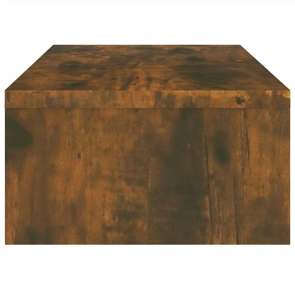 Monitor Stand Smoked Oak 42x24x13 Cm Engineered Wood 5 Monitor Stand Smoked Oak 42x24x13 Cm Engineered Wood - Image 5