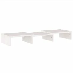 Monitor Stand White 60x24x10.5 Cm Solid Wood Pine 9 Monitor Stand White 60x24x10.5 Cm Solid Wood Pine -NEWTRAL Sales Shop Monitor Stand White 60x24x10 5 cm Solid Wood Pine 512767 3