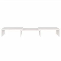 Monitor Stand White 60x24x10.5 Cm Solid Wood Pine 10 Monitor Stand White 60x24x10.5 Cm Solid Wood Pine -NEWTRAL Sales Shop Monitor Stand White 60x24x10 5 cm Solid Wood Pine 512767 4