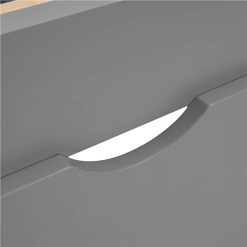 Twin Size Wooden Platform Bed Frame With 2 Storage Drawers - Gray -NEWTRAL Sales Shop Not allowed to sell to Walmart Twin Size Platform Bed with Drawer Gray New 458907 2