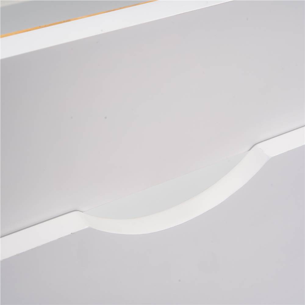 Twin Size Wooden Platform Bed Frame with 2 Storage Drawers - White Twin Size Wooden Platform Bed Frame With 2 Storage Drawers - White -NEWTRAL Sales Shop Not allowed to sell to Walmart Twin Size Platform Bed with Drawer White New 458909 2