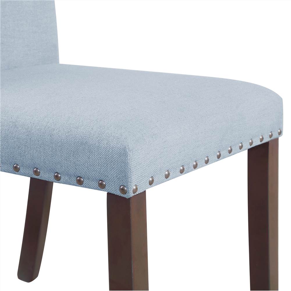 Orisfur Linen Upholstered Chair Set of 2, with Copper Nails and Solid Wood Legs for Dining Room, Living Room, Bedroom, Office - Blue Orisfur Linen Upholstered Chair Set Of 2, With Copper Nails And Solid Wood Legs For Dining Room, Living Room, Bedroom, Office - Blue -NEWTRAL Sales Shop Orisfur Upholstered Dining Chairs Dining Chairs Set of 2 Fabric Dining Chairs with Copper Nails and Solid Wood Legs 457393 1