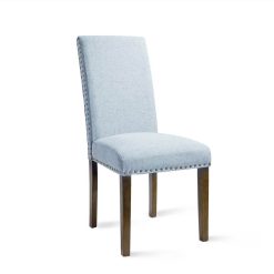Orisfur Linen Upholstered Chair Set Of 2, With Copper Nails And Solid Wood Legs For Dining Room, Living Room, Bedroom, Office - Blue 5 Orisfur Linen Upholstered Chair Set Of 2, With Copper Nails And Solid Wood Legs For Dining Room, Living Room, Bedroom, Office - Blue -NEWTRAL Sales Shop Orisfur Upholstered Dining Chairs Dining Chairs Set of 2 Fabric Dining Chairs with Copper Nails and Solid Wood Legs 457393 5