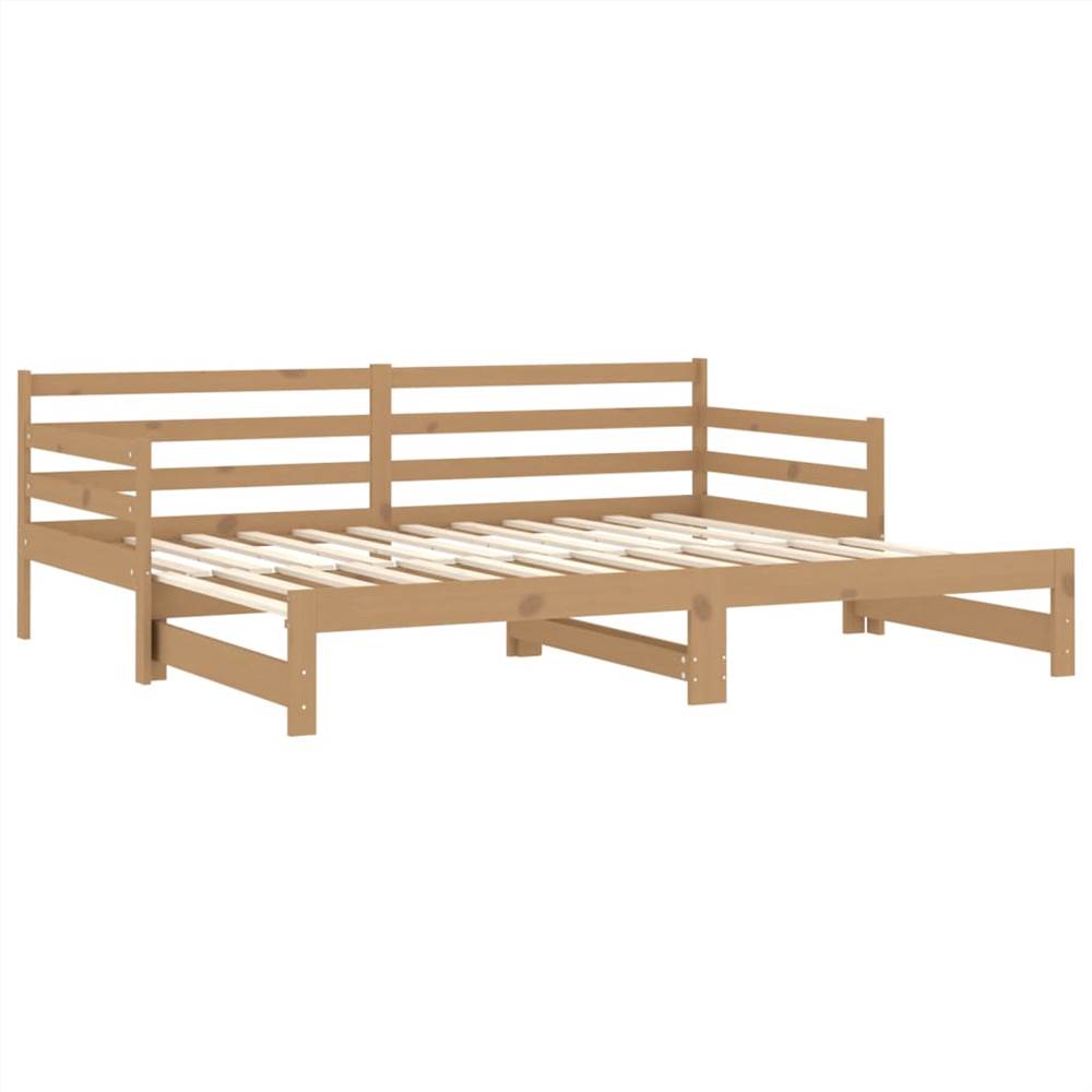 Pull-out Day Bed Honey Brown Solid Pinewood 2x Pull-out Day Bed Honey Brown Solid Pinewood 2x -NEWTRAL Sales Shop Pull out Day Bed Honey Brown Solid Pinewood 2x 483081 4