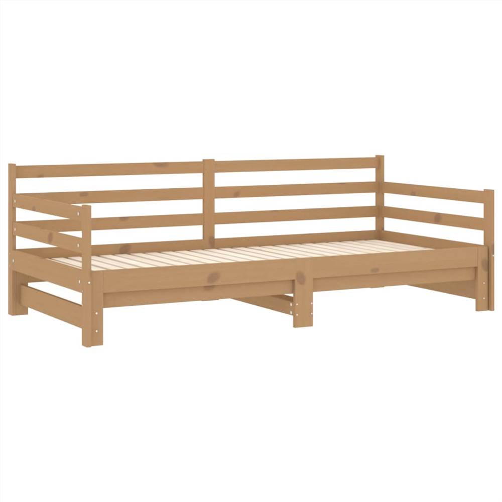 Pull-out Day Bed Honey Brown Solid Pinewood 2x Pull-out Day Bed Honey Brown Solid Pinewood 2x -NEWTRAL Sales Shop Pull out Day Bed Honey Brown Solid Pinewood 2x 483081 5