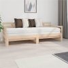 Pull-out Day Bed Solid Wood Pine 2x(80x200) Cm