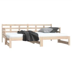 Pull-out Day Bed Solid Wood Pine 2x(80x200) Cm 4 Pull-out Day Bed Solid Wood Pine 2x(80x200) Cm -NEWTRAL Sales Shop Pull out Day Bed Solid Wood Pine 2x 80x200 cm 517456 4