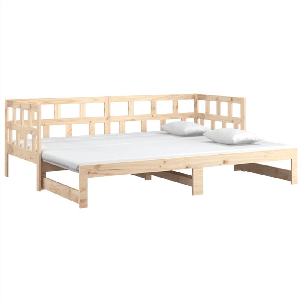 Pull-out Day Bed Solid Wood Pine 2x(90x200) cm Pull-out Day Bed Solid Wood Pine 2x(90x200) Cm -NEWTRAL Sales Shop Pull out Day Bed Solid Wood Pine 2x 90x200 cm 515597 2