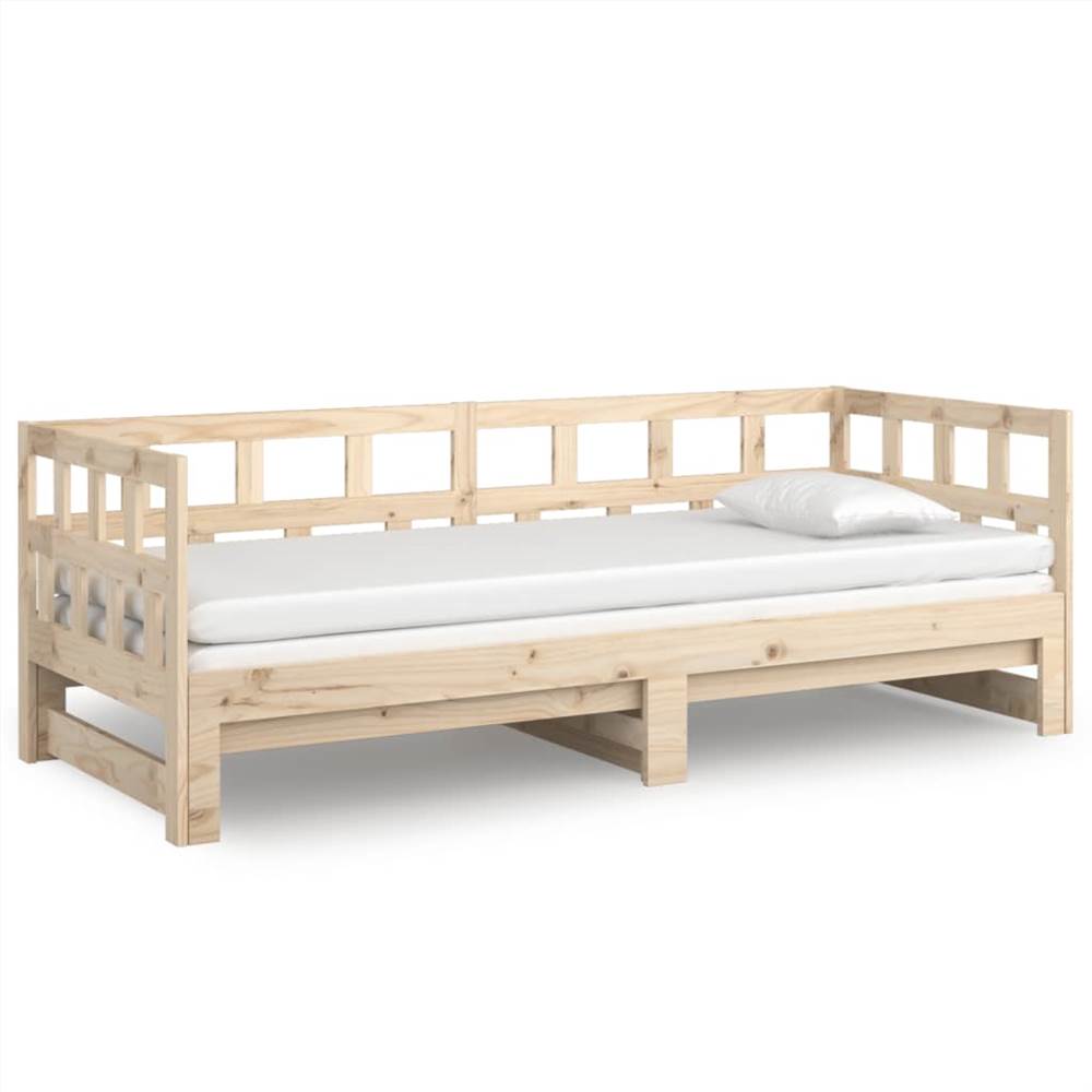 Pull-out Day Bed Solid Wood Pine 2x(90x200) cm Pull-out Day Bed Solid Wood Pine 2x(90x200) Cm -NEWTRAL Sales Shop Pull out Day Bed Solid Wood Pine 2x 90x200 cm 515597 5
