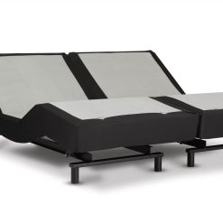 InMotion S86 Queen-Size Adjustable Split Bed Frame Base With Remote Control, Relieve Stress And Pain - Black