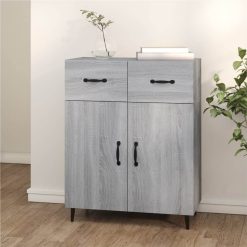 Sideboard Grey Sonoma 69.5x34x90 Cm Engineered Wood