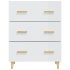 Sideboard High Gloss White 70x34x90 Cm Engineered Wood 2 Sideboard High Gloss White 70x34x90 Cm Engineered Wood -NEWTRAL Sales Shop Sideboard High Gloss White 70x34x90 cm Engineered Wood 513577 2