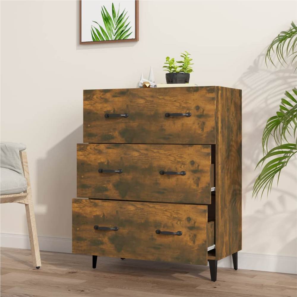 Sideboard Smoked Oak 69.5x34x90 cm Engineered Wood Sideboard Smoked Oak 69.5x34x90 Cm Engineered Wood -NEWTRAL Sales Shop Sideboard Smoked Oak 69 5x34x90 cm Engineered Wood 513576 2