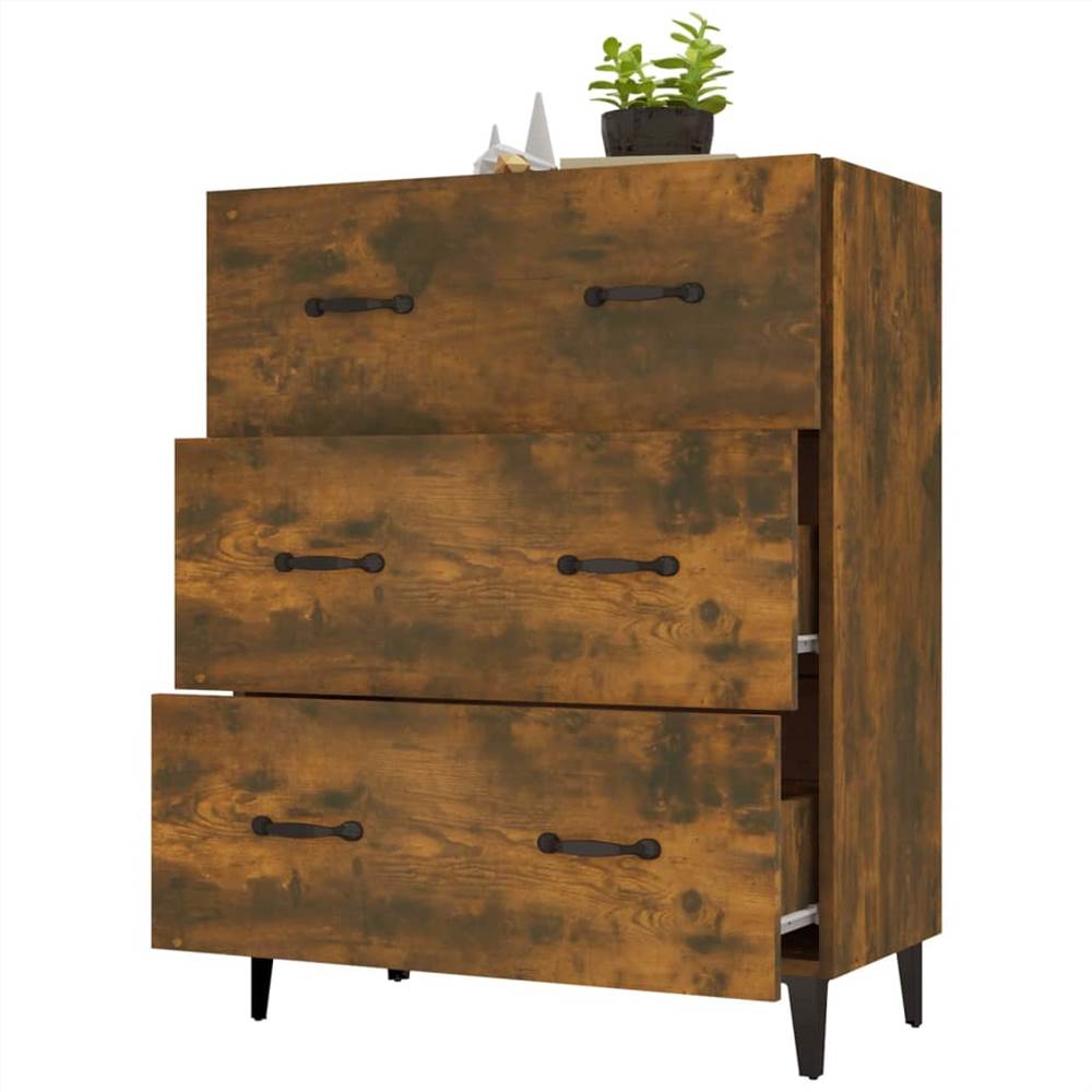 Sideboard Smoked Oak 69.5x34x90 cm Engineered Wood Sideboard Smoked Oak 69.5x34x90 Cm Engineered Wood -NEWTRAL Sales Shop Sideboard Smoked Oak 69 5x34x90 cm Engineered Wood 513576 3