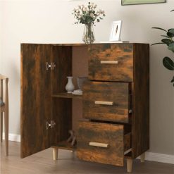 Sideboard Smoked Oak 69.5x34x90 Cm Engineered Wood -NEWTRAL Sales Shop Sideboard Smoked Oak 69 5x34x90 cm Engineered Wood 516160 2