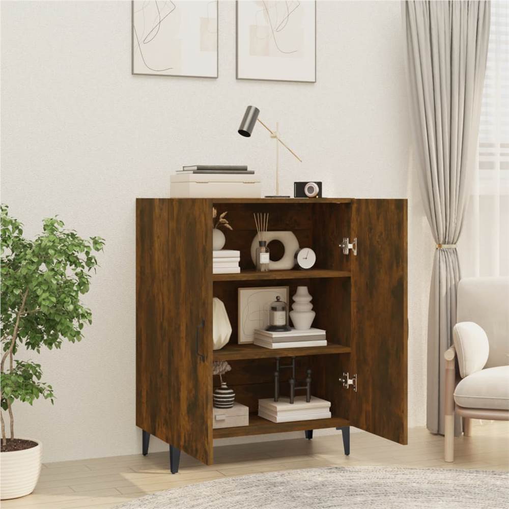 Sideboard Smoked Oak 70x34x90 cm Engineered Wood Sideboard Smoked Oak 70x34x90 Cm Engineered Wood -NEWTRAL Sales Shop Sideboard Smoked Oak 70x34x90 cm Engineered Wood 513615 5