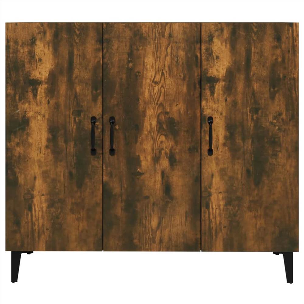 Sideboard Smoked Oak 90x34x80 cm Engineered Wood Sideboard Smoked Oak 90x34x80 Cm Engineered Wood -NEWTRAL Sales Shop Sideboard Smoked Oak 90x34x80 cm Engineered Wood 516062 4