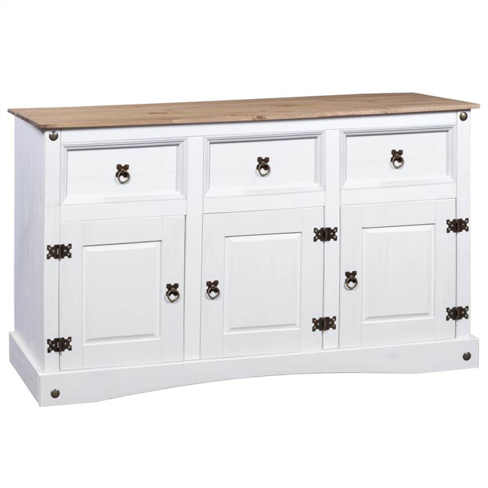 Sideboard Solid Mexican Pinewood Corona Range White 132x43x78 cm Sideboard Solid Mexican Pinewood Corona Range White 132x43x78 Cm -NEWTRAL Sales Shop Sideboard Solid Mexican Pinewood Corona Range White 132x43x78 cm 442604 0