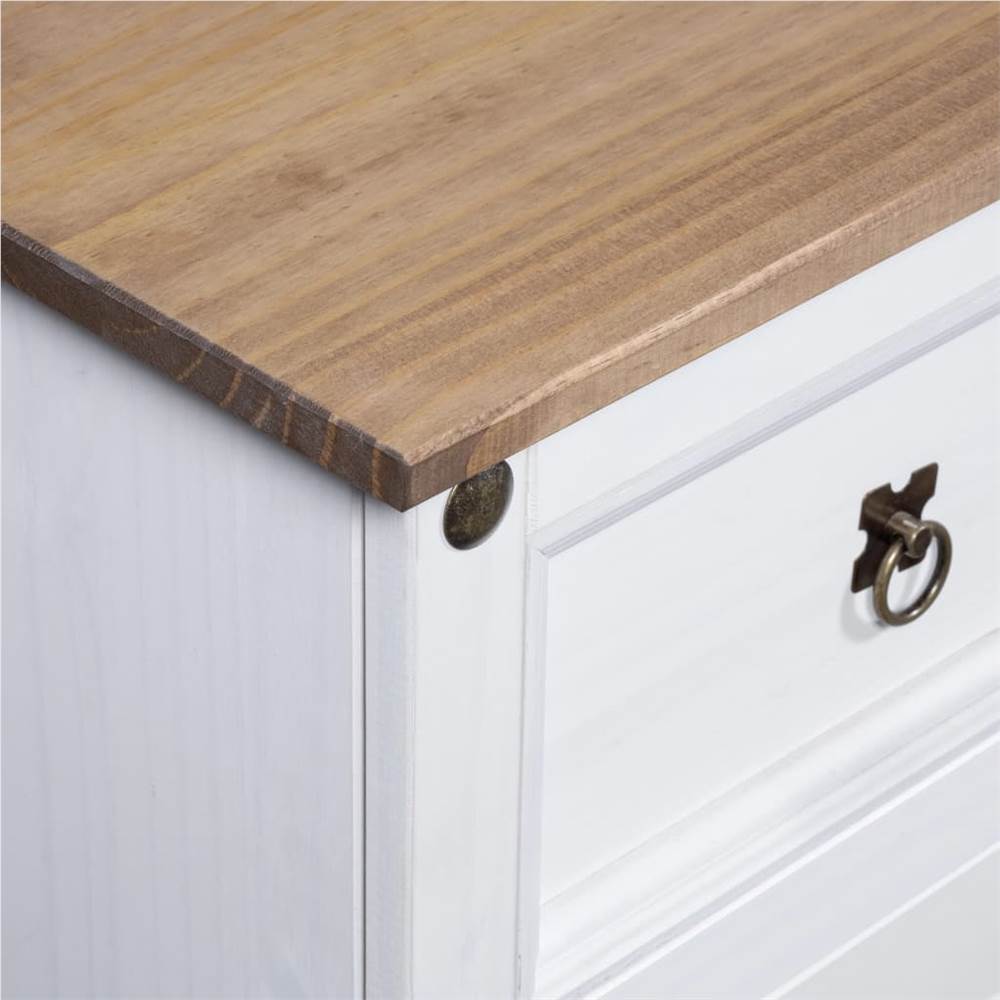 Sideboard Solid Mexican Pinewood Corona Range White 132x43x78 cm Sideboard Solid Mexican Pinewood Corona Range White 132x43x78 Cm -NEWTRAL Sales Shop Sideboard Solid Mexican Pinewood Corona Range White 132x43x78 cm 442604 2