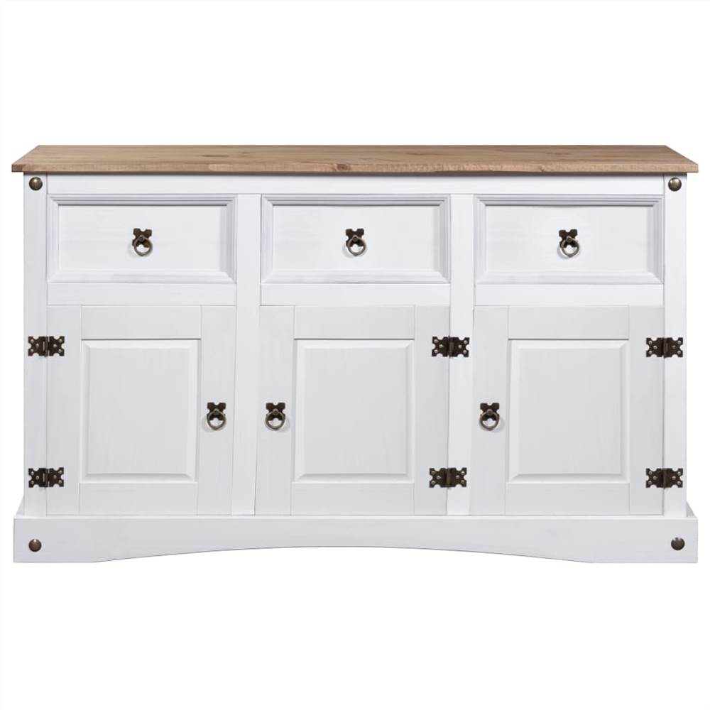 Sideboard Solid Mexican Pinewood Corona Range White 132x43x78 cm Sideboard Solid Mexican Pinewood Corona Range White 132x43x78 Cm -NEWTRAL Sales Shop Sideboard Solid Mexican Pinewood Corona Range White 132x43x78 cm 442604 3