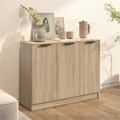 Sideboard Sonoma Oak 90.5x30x70 Cm Engineered Wood -NEWTRAL Sales Shop Sideboard Sonoma Oak 90 5x30x70 cm Engineered Wood 510392 2
