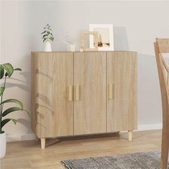 Sideboard Sonoma Oak 90x34x80 Cm Engineered Wood