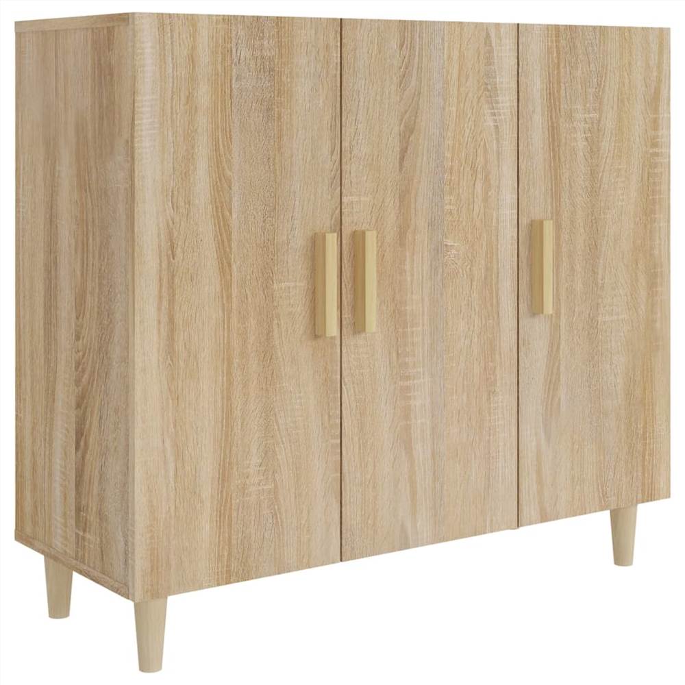 Sideboard Sonoma Oak 90x34x80 cm Engineered Wood Sideboard Sonoma Oak 90x34x80 Cm Engineered Wood -NEWTRAL Sales Shop Sideboard Sonoma Oak 90x34x80 cm Engineered Wood 516061 1