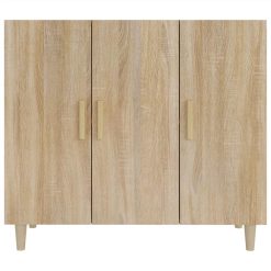 Sideboard Sonoma Oak 90x34x80 Cm Engineered Wood 2 Sideboard Sonoma Oak 90x34x80 Cm Engineered Wood -NEWTRAL Sales Shop Sideboard Sonoma Oak 90x34x80 cm Engineered Wood 516061 2