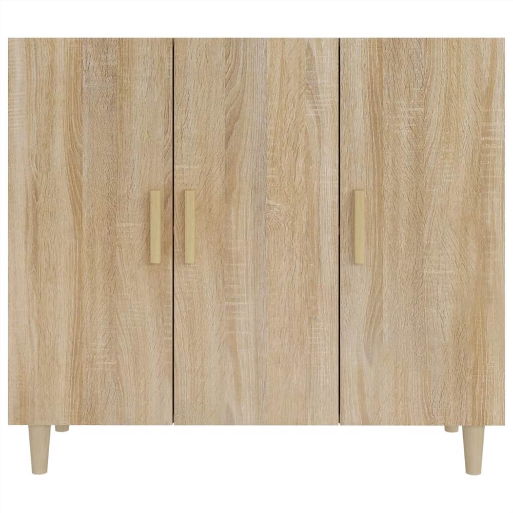 Sideboard Sonoma Oak 90x34x80 cm Engineered Wood Sideboard Sonoma Oak 90x34x80 Cm Engineered Wood -NEWTRAL Sales Shop Sideboard Sonoma Oak 90x34x80 cm Engineered Wood 516061 2
