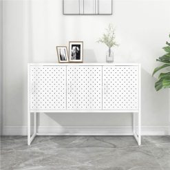 Sideboard White 105x35x75 Cm Steel