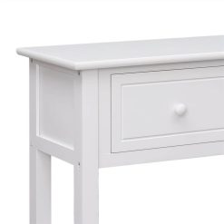 Sideboard White 108x30x76 Cm Solid Wood Paulownia 5 Sideboard White 108x30x76 Cm Solid Wood Paulownia -NEWTRAL Sales Shop Sideboard White 108x30x76 cm Solid Wood Paulownia 511895 5