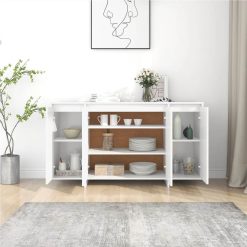 Sideboard White 135x41x75 Cm Chipboard 2 Sideboard White 135x41x75 Cm Chipboard -NEWTRAL Sales Shop Sideboard White 135x41x75 cm Chipboard 502533 2