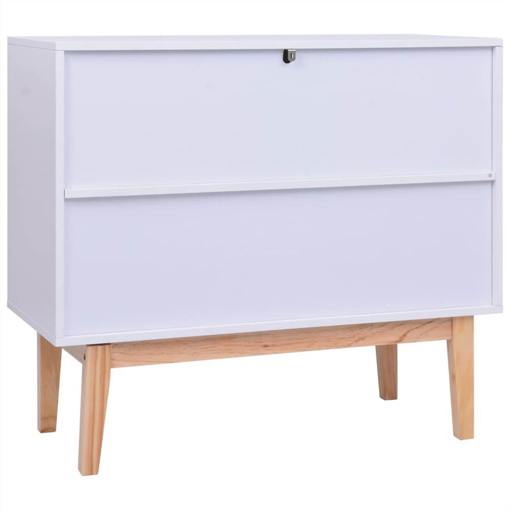 Sideboard White 88,5x40x80 cm MDF and Rattan Sideboard White 88,5x40x80 Cm MDF And Rattan -NEWTRAL Sales Shop Sideboard White 88 5x40x80 cm MDF and Rattan 492445 3