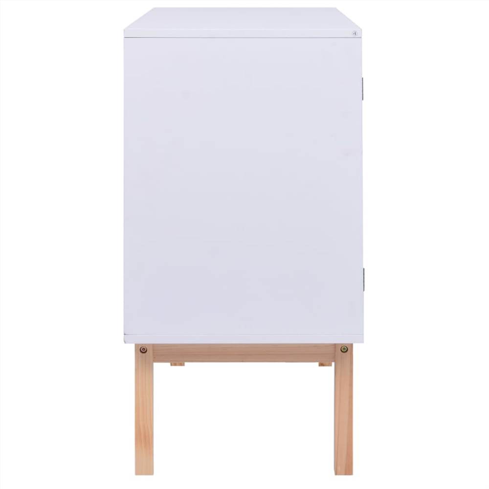 Sideboard White 88,5x40x80 cm MDF and Rattan Sideboard White 88,5x40x80 Cm MDF And Rattan -NEWTRAL Sales Shop Sideboard White 88 5x40x80 cm MDF and Rattan 492445 4