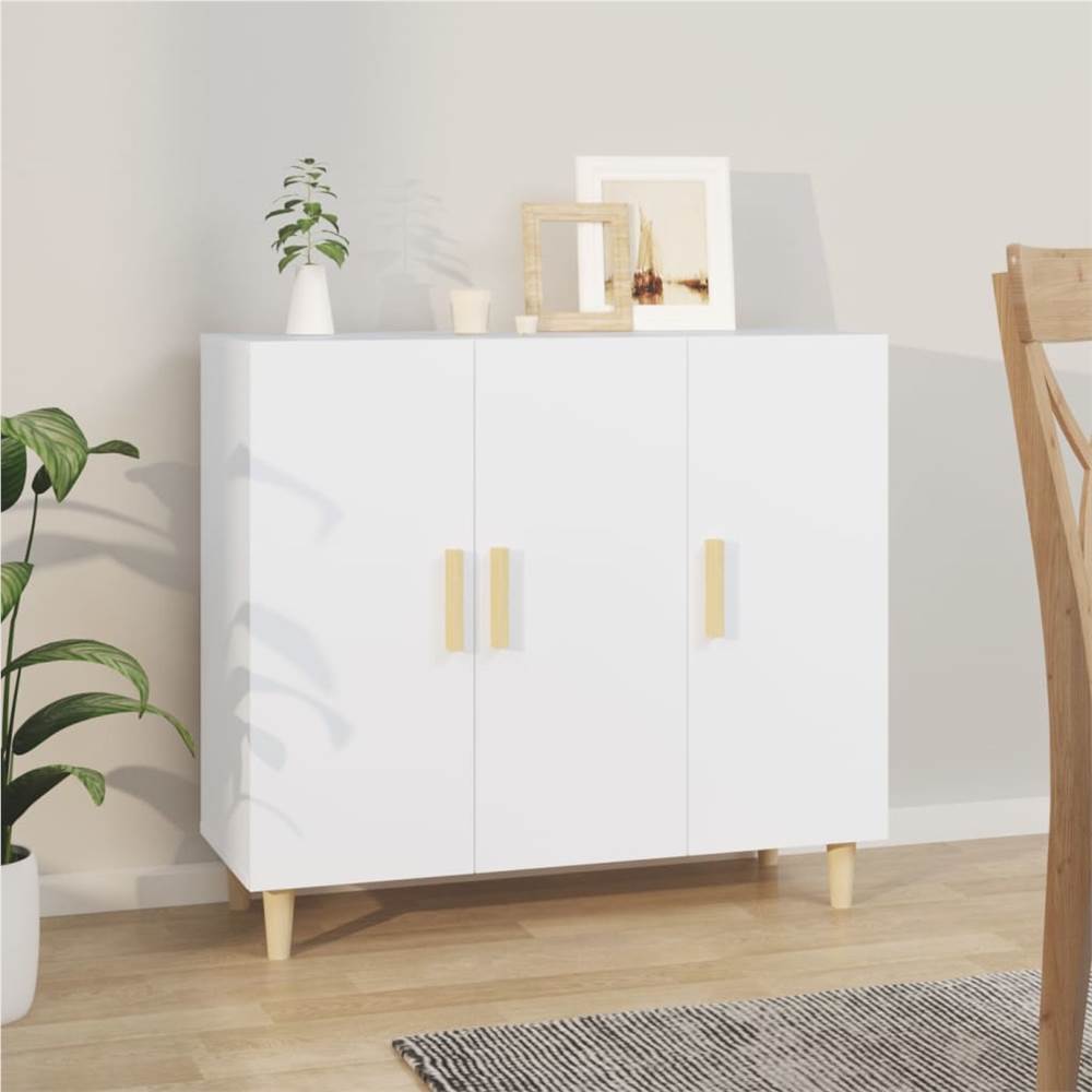 Sideboard White 90x34x80 cm Engineered Wood Sideboard White 90x34x80 Cm Engineered Wood -NEWTRAL Sales Shop Sideboard White 90x34x80 cm Engineered Wood 516053 0