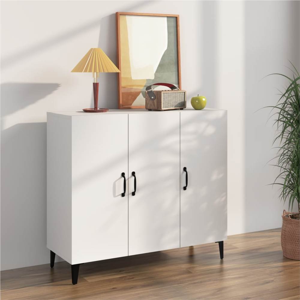 Sideboard White 90x34x80 cm Engineered Wood Sideboard White 90x34x80 Cm Engineered Wood -NEWTRAL Sales Shop Sideboard White 90x34x80 cm Engineered Wood 516054 0